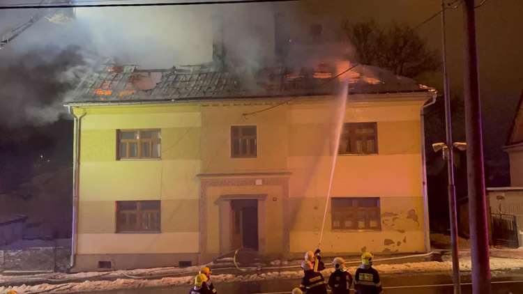  Tragický požár bytového domu v Moravském Berouně 