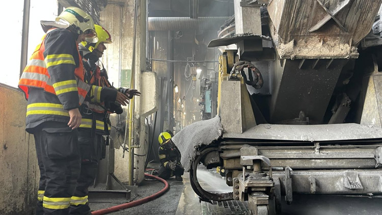 Požár ve slévárně způsobil škodu přes 1,5 milionu korun