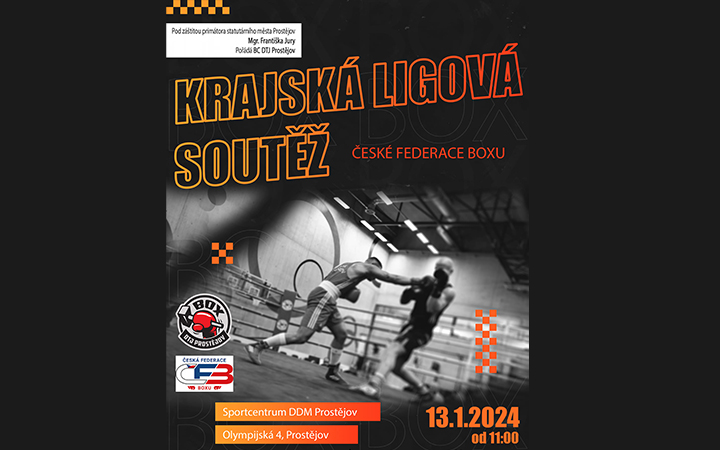 DTJ Prostějov pořádá v sobotu ve Sportcentru boxerský turnaj pod křídly nové federace ČFB