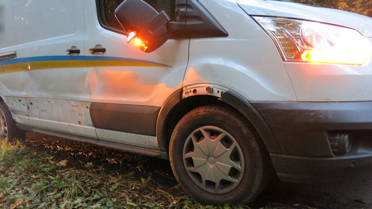 Srna „očesala“ bok dodávky