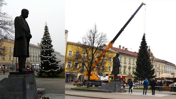 Vánoční strom už stojí