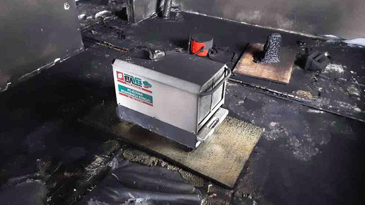 Požár poničil novostavbu