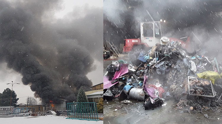 Spalovnu zachvátil požár!