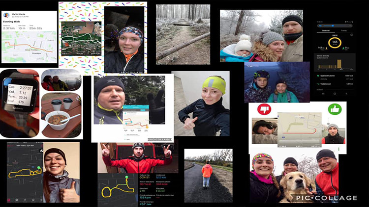 Korfbalisté se individuálně fotili při tradičním výběhu  na Nový rok a čekají na „zázračný“ rozjezd soutěží