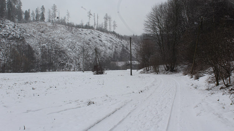 Husté sněžení dopravu  nezkomplikovalo 