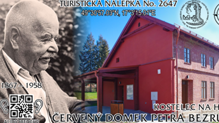 Červený domek v Kostelci na Hané  má svou turistickou známku