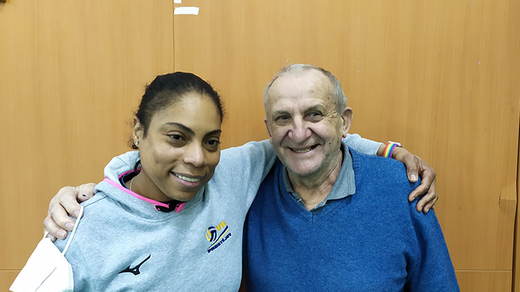 Dva mistři světa spolu:  Solange Soares a Zdeněk Groessl