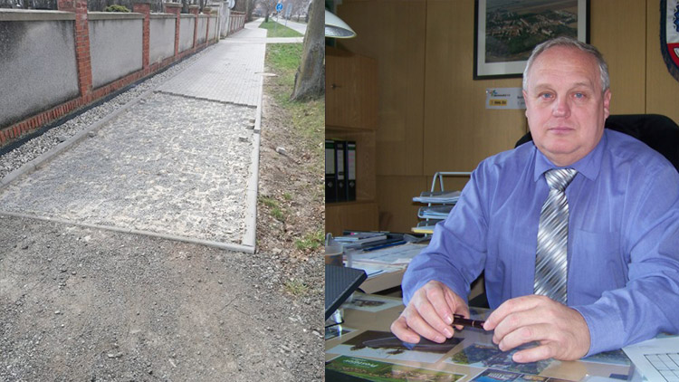 Zips na stopě! Starosta pátrá po zloději dlažby z cyklostezky