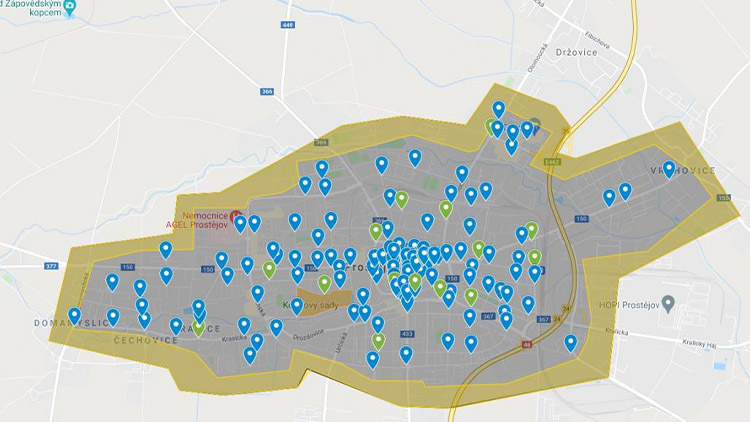 Půjčování koloběžek v Prostějově