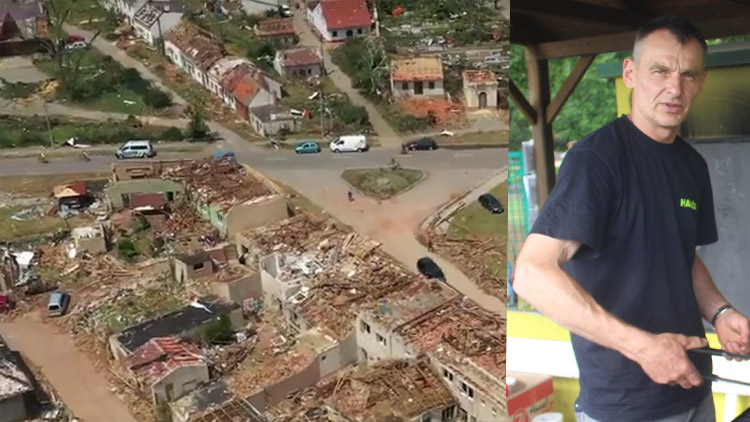 Neváhali a pomáhali. Hasiči z Nezamyslic dorazili krátce  po tornádu a pátrali po obětech ničivého tornáda