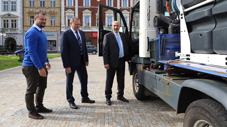 Městu Prostějov slouží druhý parní stroj