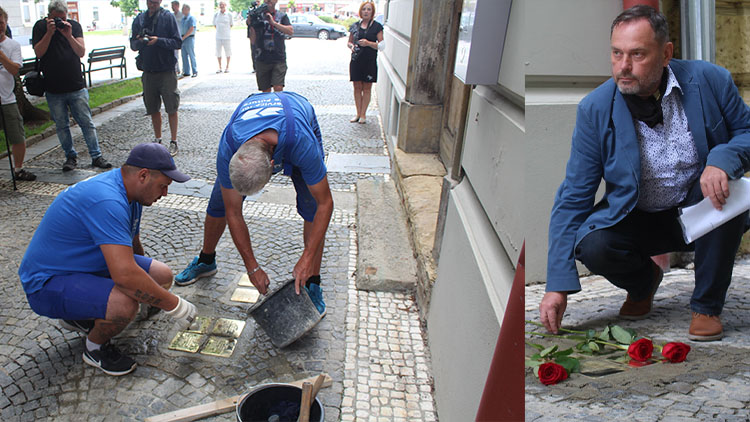 Další Kameny zmizelých připomínají osudy umučených židů. A nejen jich