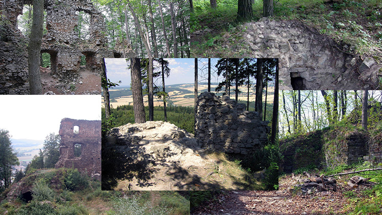 Při nocování na zřícenině je romantika zaručena 