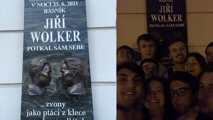 Jiří Wolker konečně potkal sám sebe. A studenti GJW byli u toho!