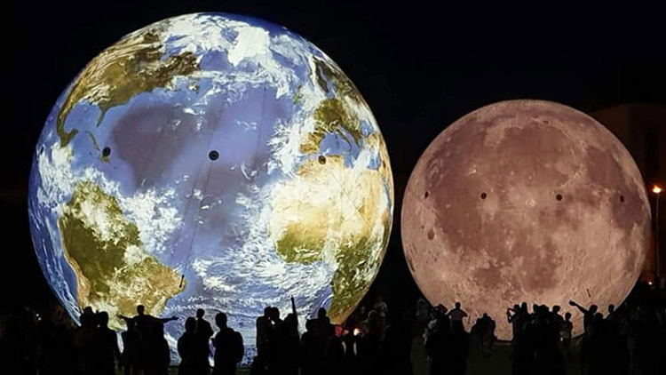 Terralóna a Lunalón u hvězdárny v Prostějově 