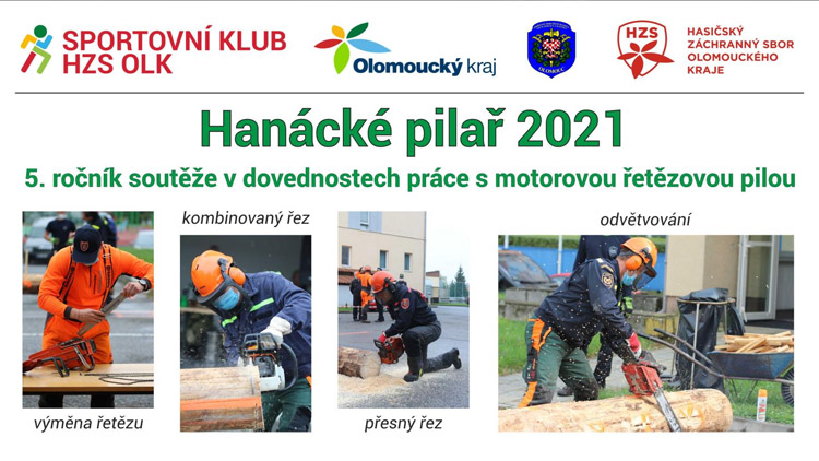 Hasiči se budou ohánět motorovou pilou. Kdo získá titul Hanácké pilař?