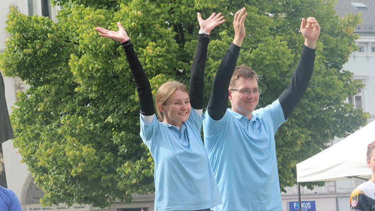 „Atmosféra na náměstí byla úžasná,“  usmíval se bronzový Michal Hlahůlek