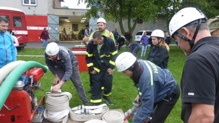 Hasičská drobotina v Klopotovicích