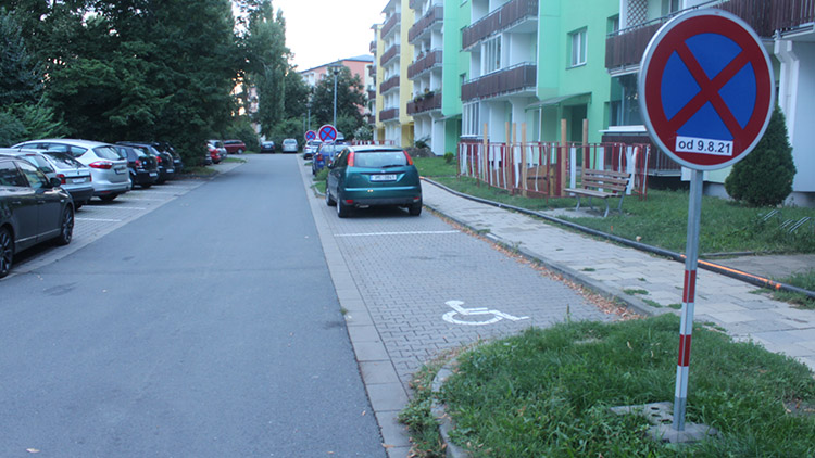 Les uprostřed sídliště. Ale ze značek!