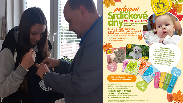 Srdíčka opět pomáhala