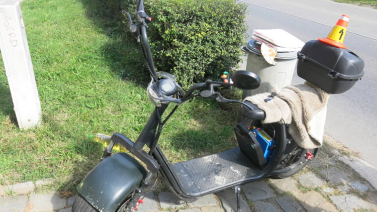 „Zlinkovaný“ koloběžkář  havaroval v Určické