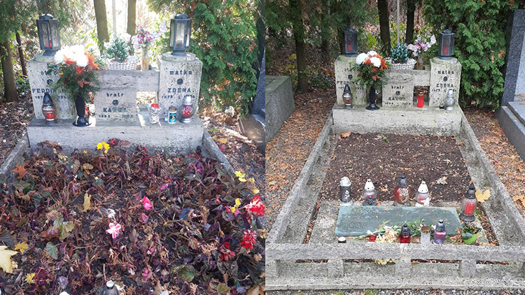 Hrob Jiřího Wolkera působil zanedbaně. Už je očištěn 