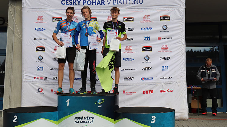 Z mistrovství ČR si biatlonisté přivezli zlato a bronz