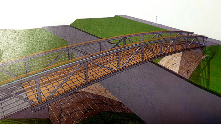 Na „Běláku“ roste  lávka svatebčanů