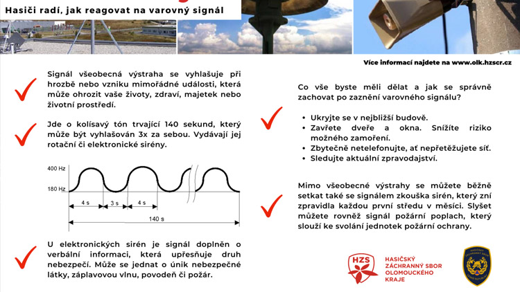 HASIČI RADÍ: Co dělat, když zazní siréna?