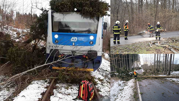 Silný vítr v neděli komplikoval život v regionu