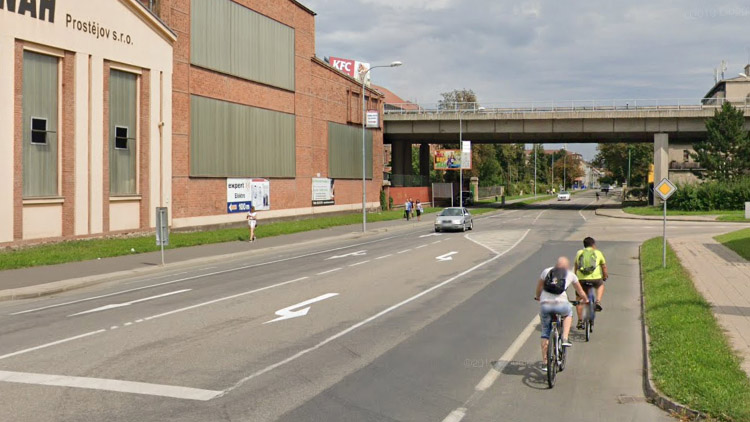 Cyklostezka v Průmyslové ulici DOZNÁ ZMĚN