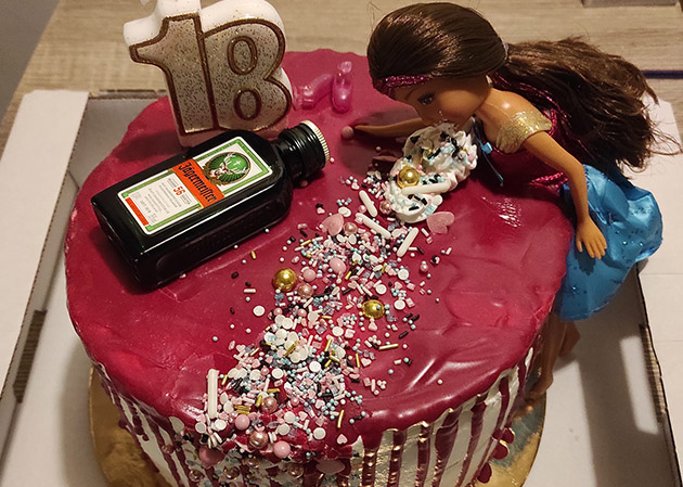 Zábavný dort pro vnučku