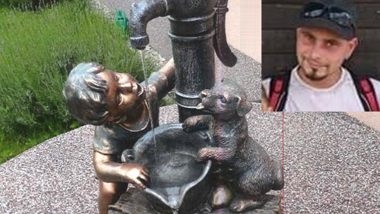 Ve Vrahovicích ukradl kašnu, nechal tam svoji peněženku