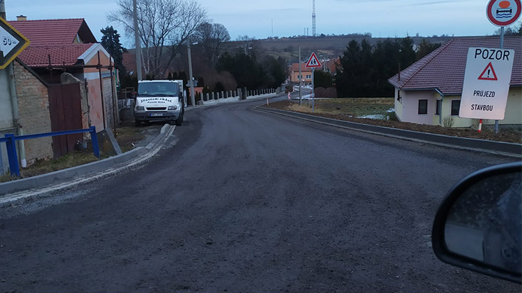 Práce na průtahu Dobrochovem  budou pokračovat až na jaře
