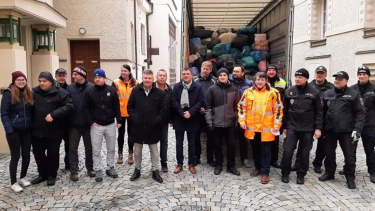 Humanitární pomoc vyrazila z Prostějova na Ukrajinu