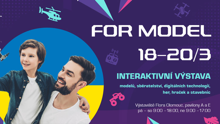 Výstaviště Flora pomáhá Ukrajincům. Část vstupného z výstavy For Model pošle charitě, pořádá sbírku hraček a nastaví symbolické vstupné