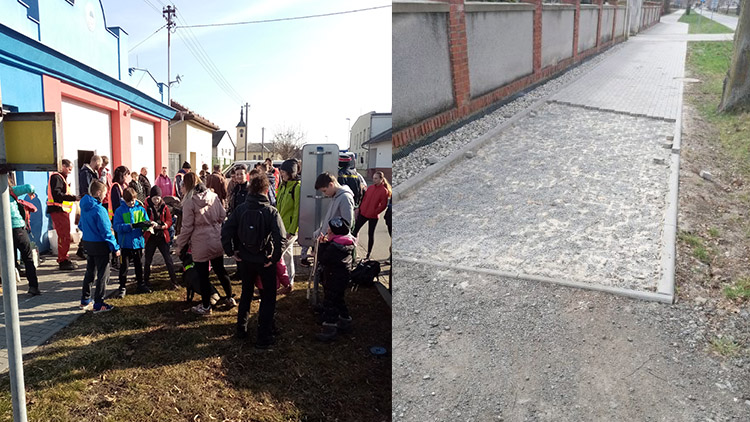 Dlažba z cyklostezky měla  zloději odrovnat dodávku