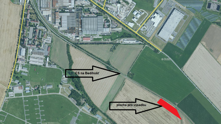 Hlaste se, sázení pokračuje  směrem na Bedihošť