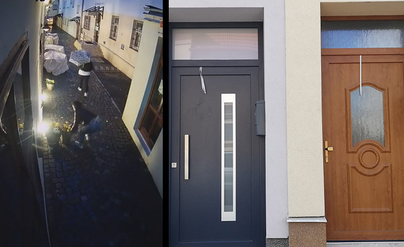 Na Velikonoce mizely věnce ze dveří i květináč od kavárny