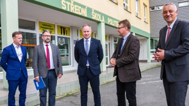 Ministr školství Petr Gazdík v Olomouci. Potkal se s učiteli i krajskými radními