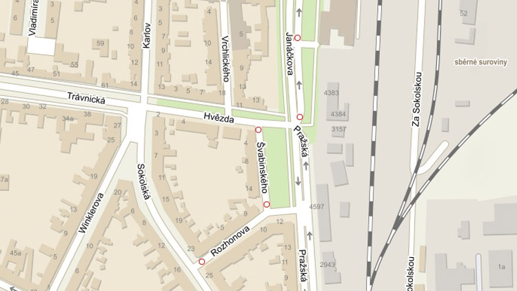 Pozor na uzavírku místní komunikace Hvězda