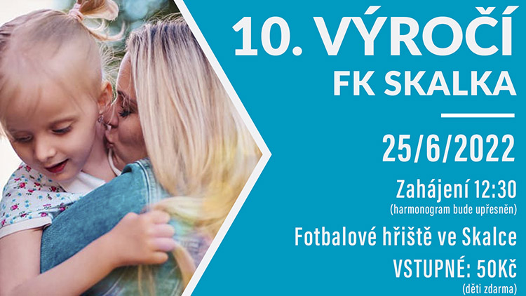 Fotbalisté Skalky oslaví výročí a podpoří dobrou věc