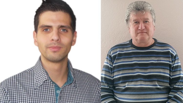 Ředitel Domova u rybníka Felipe Sánchez López  a starosta obce Eduard Novotný představují nový projekt