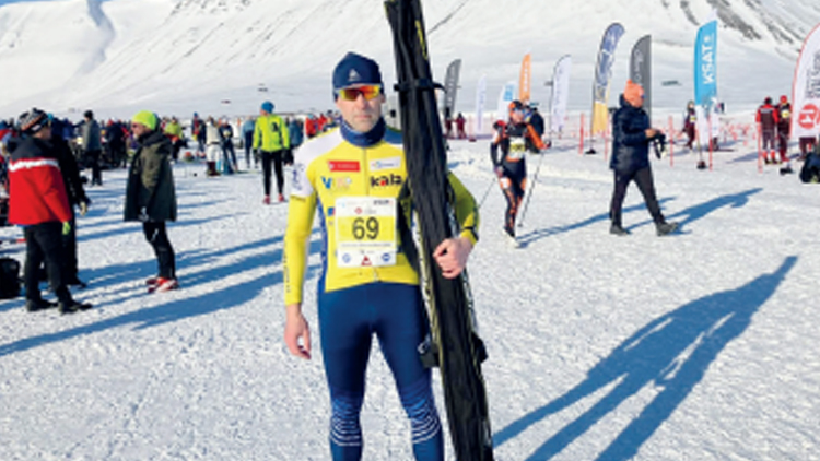 Lyžař František Kocourek závodil v závěru vydařené  sezóny až daleko na severu Norska na Špicberkách
