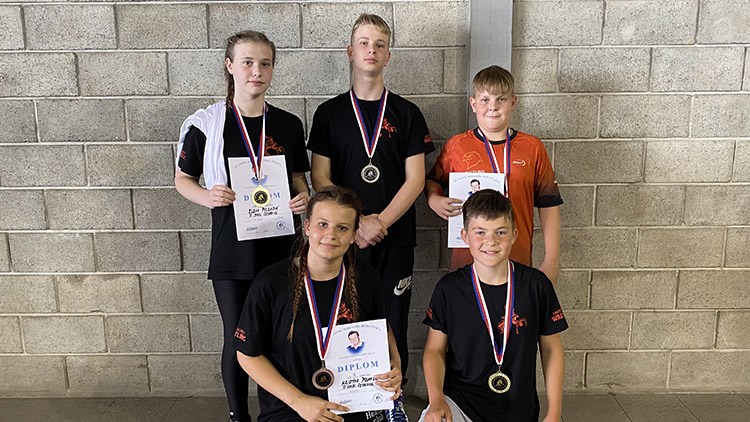 Zápasnické naděje Sokola Čechovice sbíraly  cenné kovy v Kladně, Vítkovicích i Krnově