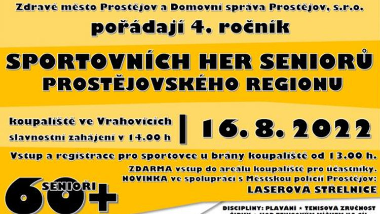 4. SPORTOVNÍ HRY SENIORŮ PROSTĚJOVSKÉHO REGIONU 2022