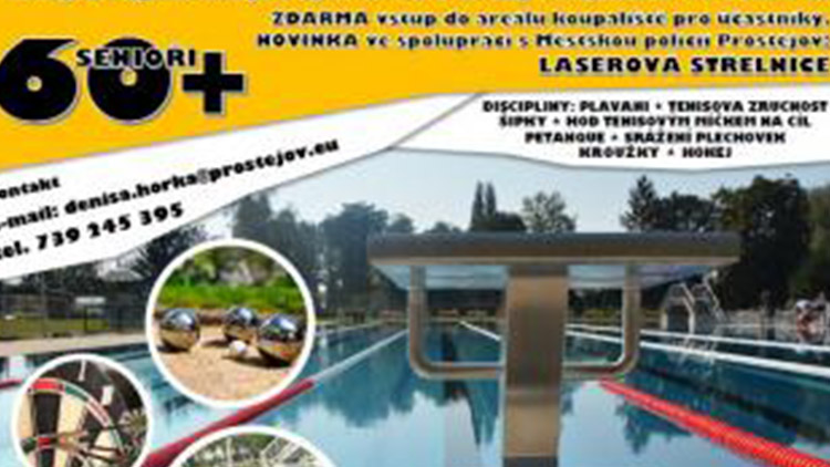 Sportovní hry seniorů nabídnou plavání, šipky nebo hokej