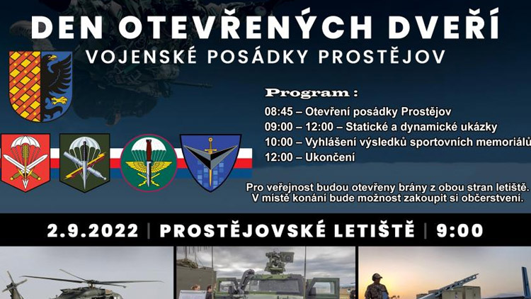 Prostějovská posádka pořádá  DEN OTEVŘENÝCH DVEŘÍ
