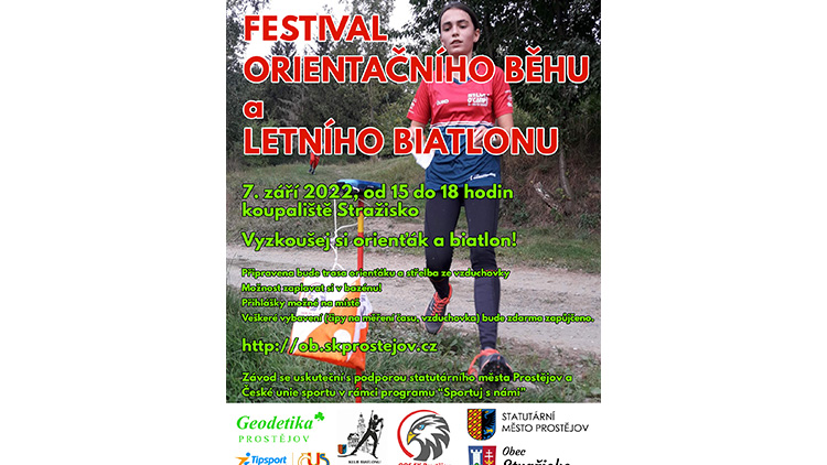 Festival orientačního běhu a letního biatlonu proběhne ve středu odpoledne ve Stražisku