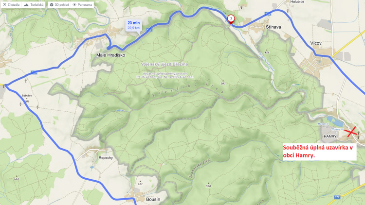 Pozor na uzavírku silnice!